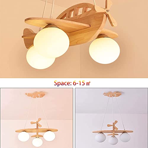 Plafond d'avion à 3 légers en bois pour sécuriser l'éclairage enfant - 6