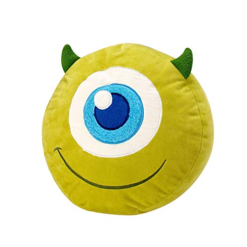 Disney Monster's Inc. Mike Wazowski Round Decorative Pillow, Green/Green/Blue/White