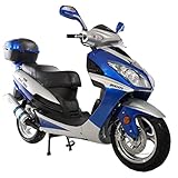 X-PRO 200 Adult Moped EFI Fuel Injection Assembled in Crate (Factory Package, Blue)