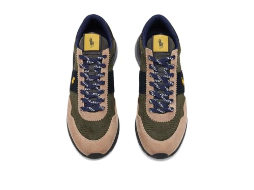 Image of POLO RALPH LAUREN Men's Train 89 Suede-Paneled Sneakers