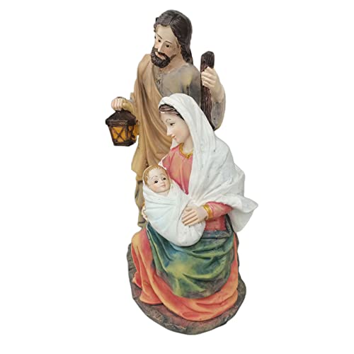 Decoração da estátua da Sagrada Família em miniatura Mary Joseph para a Área de de Natal da Sala da