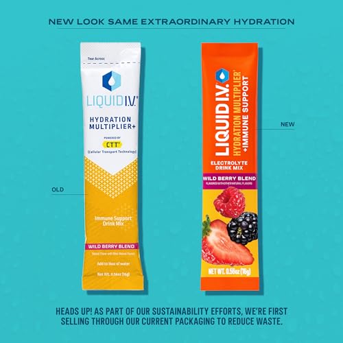 image for Liquid I.V.® Hydration Multiplier +Immune Support - Wild Berry Blend 