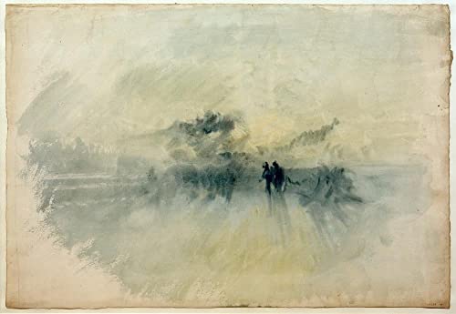 Poster sur toile Turner figurines dans une tempête reproduction musée 50x70