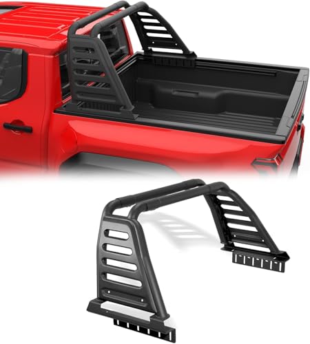 Image of Over-Cab Roll Bar for Full-Size Trucks with Top Light Mount | Sport Bar Compatible with F-150, Silverado Sierra Ram 1500, Tundra, Titan XD | Non-Drill Required (Full-Size Truck)