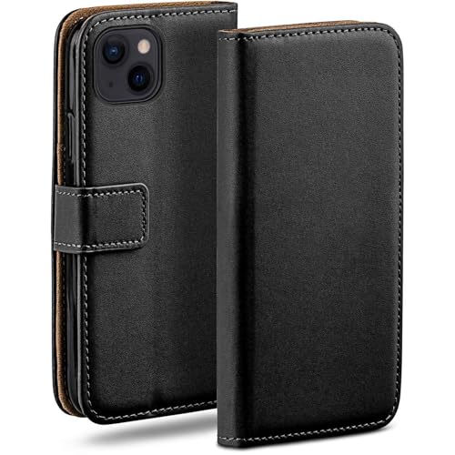 Étui pour iPhone 13 housse portefeuille Noir profond idéale pour sorties et travail