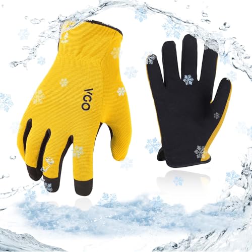 Vgo... 1pair 5℃/41°F guanti da lavoro invernali, guanti di sicurezza