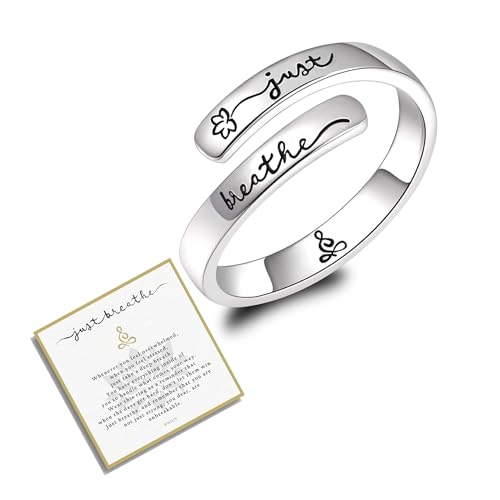 925 Sterling Silver Inspirational Rings for Women Hope Rings Encouragement Jewelry