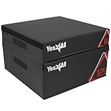 Yes4All 3 in 1 Foam Plyo Box, Plyometric Box Plattform für Sprungtraining, MMA & Konditionierung Stapelbar 15cm bis 46 cm