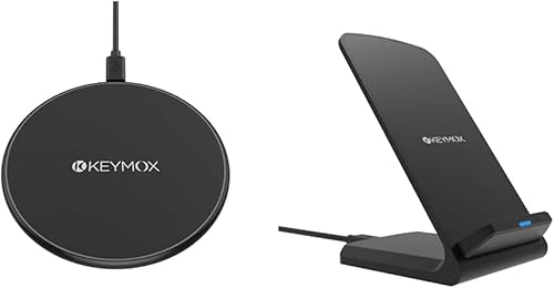 Cargador inalámbrico y soporte de cargador inalámbrico certificado Qi para iPhone 12 SE 11 11 Pro 11 Pro Max XR Xs Max XS X 8 8 Plus 10 W de carga