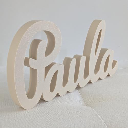 Miniatura 7 de Nombre Decorativo Personalizado - Elige Tipo De Letra Y Color - Ideal Para Habitaciones Infantiles Y Eventos - Regalo Original Para Bautizos, Comuniones, Bodas O Baby Shower.