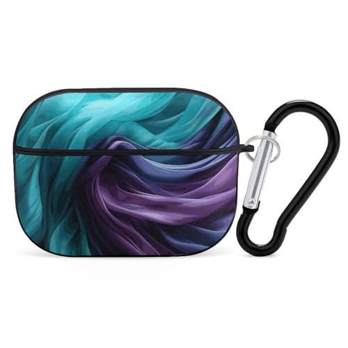 Airpod Pro ��2����/��1����p ���C�g�G�������h�O���[���ƃp�[�v���P�[�X�J�o�[ �ϏՌ��ی�P�[�X �L�[�`�F�[�������O�t�� ���h�~ �n�[�h PC �t���h���b�v�w�b�h�z���P�[�X �j�����p �u���b�N