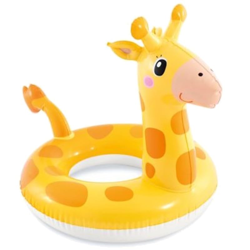 Toddler Animal Swim Ring Inflatable Pool Float for Kids Age 3–6 – Unicorn Peacock Dinosaur Designs – Children’s Swimming Ring Water Float Toy for Pool Beach Garden Summer Water Play (Giraffe)