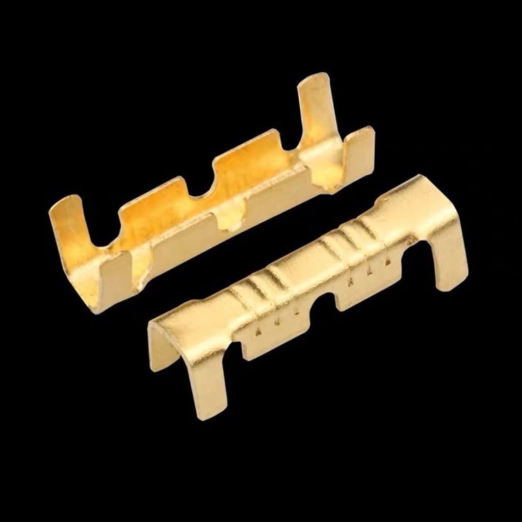 Conector de terminal de crimpado de latón con mangas aislantes, kit surtido de terminales prensados en frío, dientes pequeños, conectores de inserción fría, kit de tope eléctrico