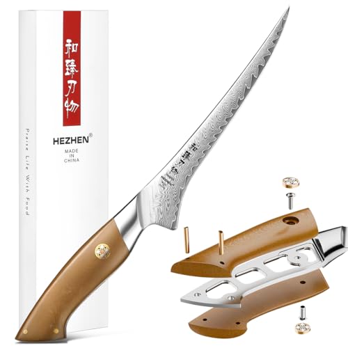 Couteau à poisson Damas HEZHEN pour sublimer vos repas - 2