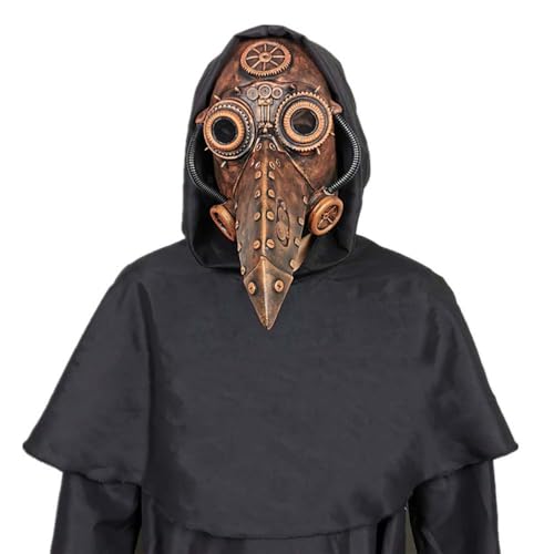 SteamPunk Plague Doctor Mask Adult Latex Bird Beak Mask Long Nose Half Face Mask