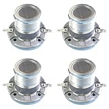 MBKSTCGDC 4 altavoces de agudos de bocina de diafragma para 612, EON 615, JRX 212, JRX225, 8 ohmios (aluminio plano de 6 ohm)