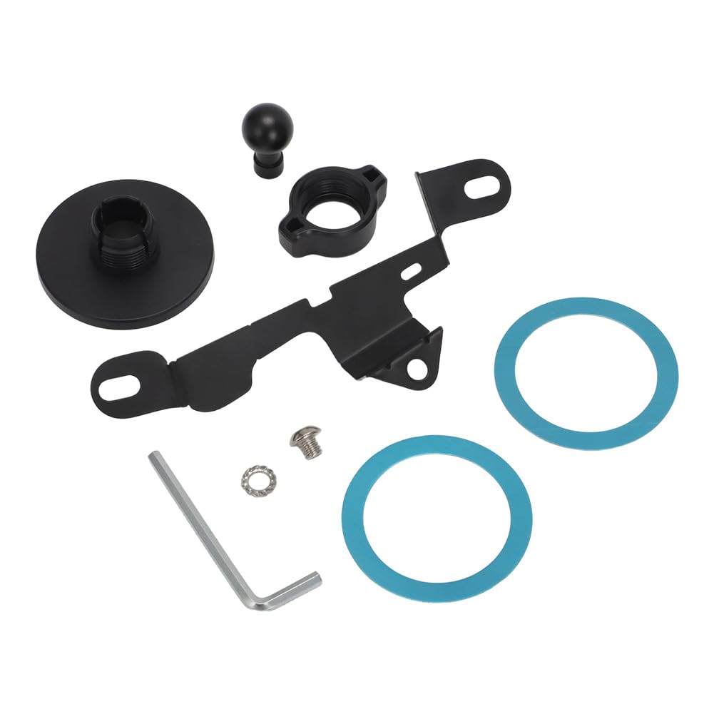 Rennline PM0119 - Kit di supporto magnetico per telefono per BMW serie 2, 3, 4, M3, M4, F22, F30, F32, Rennline, ExactFit, supporto magnetico per cruscotto con guida a destra, senza fori