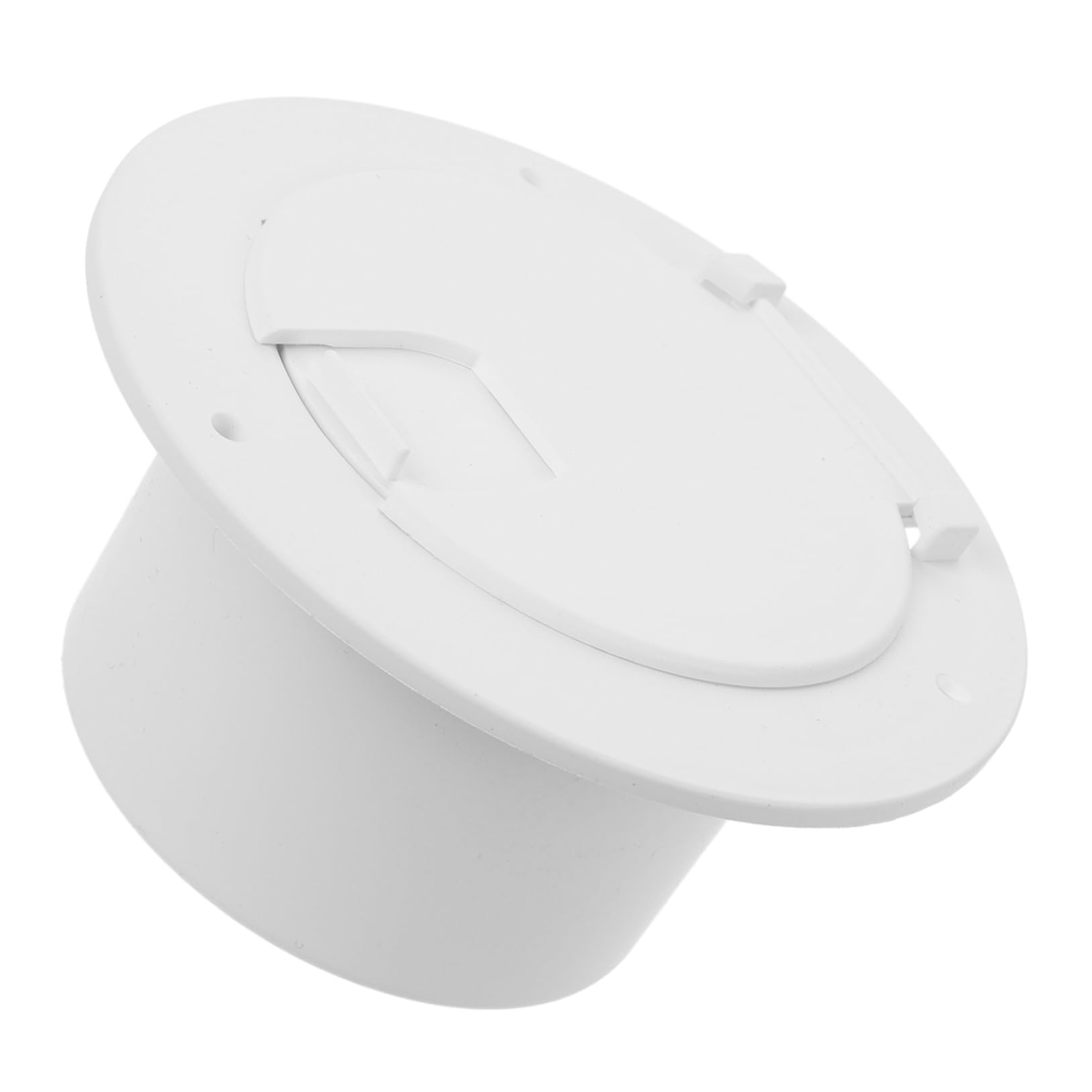 ULTECHNOVO 2 Pièces Boîte de Rangement en Fil Trappe de câble de RV Trappe de Camping-Car Passe-câble électrique Abdos Blanche
