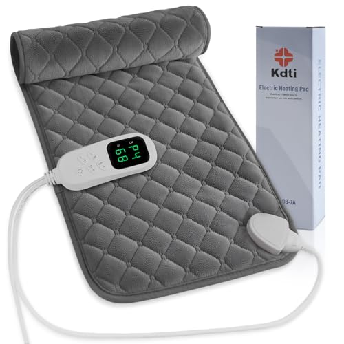 Manta Eléctrica, Almohadilla Térmica Electrica con Función de Apagado Automático, para Espalda,...