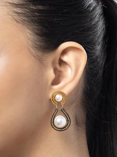 Image of Scintillare by Sukkhi Stylish Stainless Steel Butterfly Dangler Earring Jewellery for Women & Girls|Anti Tarnish Jewellery|Gifts for Wife Girlfriend Mother Sister