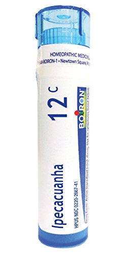 Boiron Ipecacuanha 12C, 80 Pellets, Homeopathic Medicine for Nausea