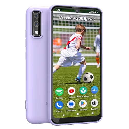 Teracube Thrive Kids Smart Phone – Safe Android Phone for Kids & Teens with Parental Controls, Block/Limit Social Media and Internet, GPS, Talk & Text, Spam Blocker (Monthly Plan Required)