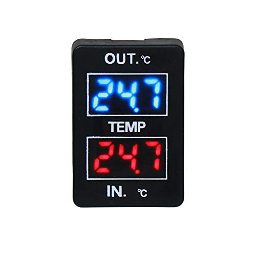 Car Internal And External Temperature Display, Fahrenheit Temperature, Dual Temperature Sensors Use For Toyota (Type A) #TOP6