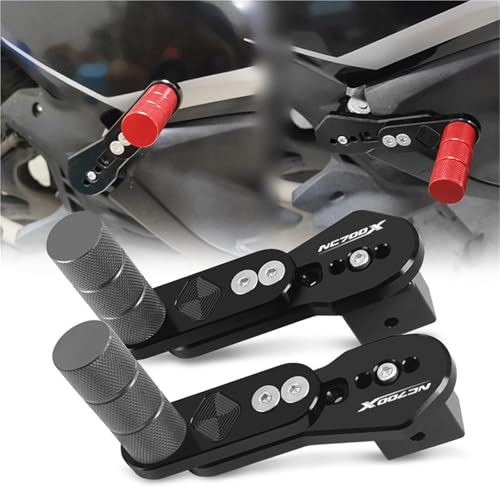 �ɓK������NC700X NC700S 2012-2013 �I�[�g�o�C�p ���߉\�ȃ}���`�A���O�� �e���X�R�s�b�N�t�b�g���X�g �㕔�p�b�Z���W���[�t�b�g���X�g �t�b�g�y�O �y�_�� �o�C�N�p�X�e�b�v(Titanium)