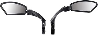 espelho retrovisor,ERYUE Espelho de bicicleta Espelho de bicicleta ajustável Guiador Espelho retrovisor convexo Guiador Espelho de bicicleta de bicicleta 360° Rotação de guidão21-26mm