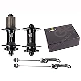 Photo Gallery mozzi per freni a disco per bici, 32 fori, mozzo con cuscinetto per bicicletta, set di sgancio rapido anteriore e posteriore, 100/135 mm, mozzo per cassetta a 7, 8, 9, 10, 11 velocità (nero 32 f Photo Gallery mozzi per freni a disco per bici, 32 fori, mozzo con cuscinetto per bicicletta, set di sgancio rapido anteriore e posteriore, 100/135 mm, mozzo per cassetta a 7, 8, 9, 10, 11 velocità (nero 32 f