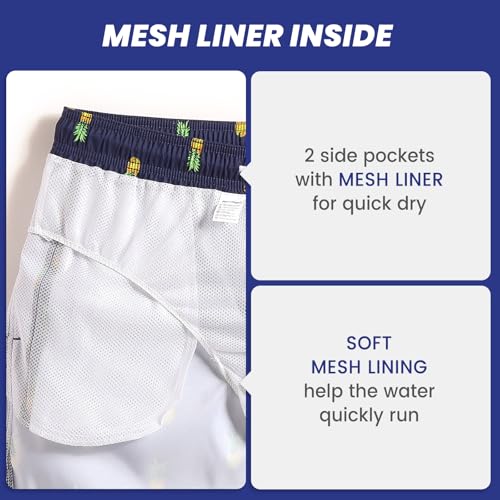 maamgic Mens Slim Fit Swim Shorts Swim Trunks 7 inch4