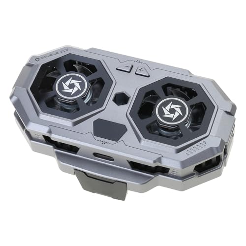 yanwuwa Enfriadores de teléfono, radiador para teléfono celular con chip de refrigeración de doble semiconductor, enfriadores de clip trasero, radiador ajustable de 3 engranajes
