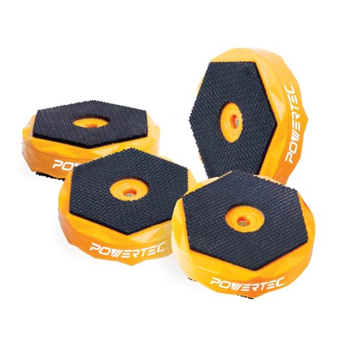 POWERTEC Bench Dog Puck - Protect Workpiece from Scratches Ideal for Sanding Routing Finishing & Painting - 4PCs (72216)