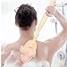 Produktbild Oulensy Kardätsche Scrubber Stiel aus Holz Spa Dusche Bürste Wildschweinborste Exfoliating Körpermassager- für Trockenbürsten und Dusche