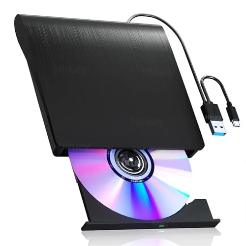 Unidad Externa USB 3.0 Reproductor de CD/DVD portátil for PC Admite Lectura DVD 50 GB Grabadora CD for Windows Mac OS