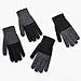 Winter Gloves for Men Women Texting Warm Running with Thermal Soft Knit Lined Color Block Elastic Fashion Glove (Light Gray, One Size)