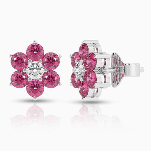 Image of 925 Sterling Silver Earrings for Women & Woman | Stud Earrings for Women | Daily Wear Silver Jewellery | Gift for Wife, Girlfriend, Mother, Sister | Rakhi Gift for Sister