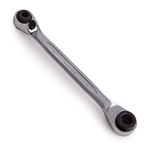 Bahco S4RM-4-7 BHS4RM-4-7 Vierfach-Knarren-Ringschlüssel 4-5 + 6-7mm, Multi, 4 5 6 7 mm