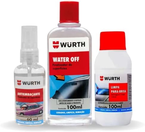 Kit Water Off Wurth Repelente de Agua + Anti embalante + Limpa pa...