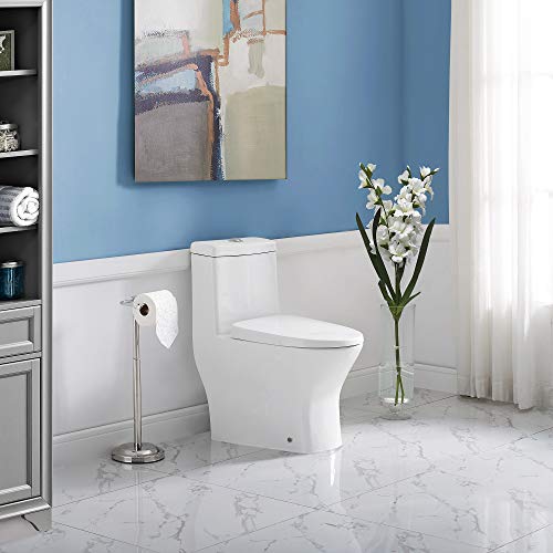 Swiss Madison Well Made Forever SM-1T257 Sublime One Piece Toilet, Glossy White