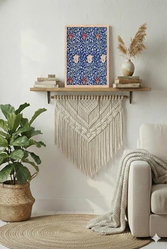 Image of BLINKART Pattern Art Aesthetic Modern Art Walls With Frame | Natural Wood Texture | Living Room Bedroom Office Wall Decoration | Poster Home Decor Frames Wall Bedroom | 12x8 Inches (D395)
