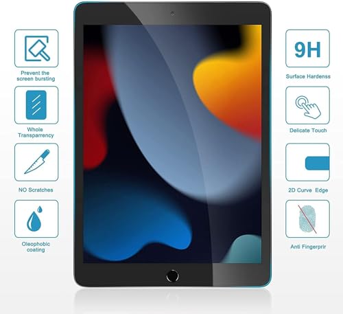 Image of Tempered Glass Screen Protector for iPad 10.2 inch 9th Gen Generation 2021 8th Gen 2020 7th Gen 2019