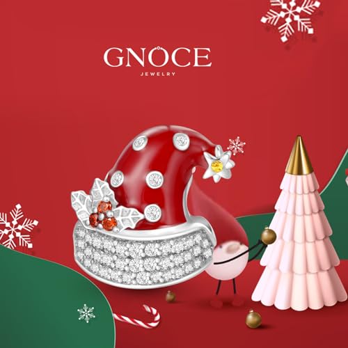 Image of GNOCE Christmas Charm Silver Plated & Sterling Silver Bracelet Gift