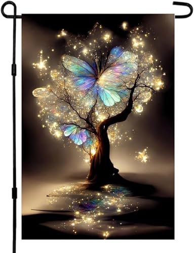 CHAONENG Tree Of Life Seasonal Garden Flag