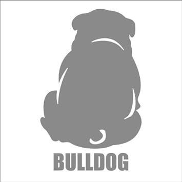 Amazon エブリーペット シルエットステッカー 後向き ブルドッグ エブリーペット 犬 通販
