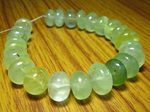Prehnite Smooth Big Rondelles LKBEADS perles pierres naturelles 11-13mm