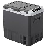 EKOJUCE 12 Volt Car Refrigerator, 58QT(55L) Electric Cooler, Dual Zone Portable Freezer with 12/24V DC & 100-240V AC, -4℉-68℉, Car Fridge for Truck Camping Travel RV Road Trips