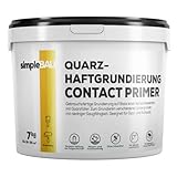 simpleBAU CONTACT PRIMER 7KG Gebrauchsfertige Grundierung unter Putz für den Innen- und Außenbereich auf schwierigen Untergründen. Grundierung mit Quarzsand für Keramikbeton