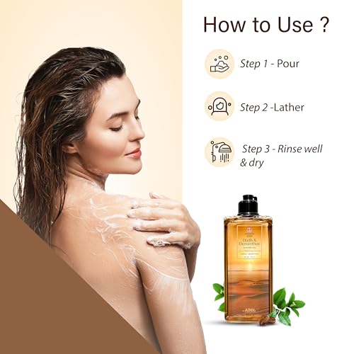 Image of Ayouthveda Oudh & Osmanthus Shower Gel with Coffee | Aromatic Body Wash for Revitalizing & Hydrating Skin | Sulfate-Free Luxury Cleanser for Men & Women | 250 ml