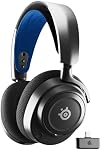 SteelSeries Arctis Nova 7P Wireless Multi-Platform Gaming Headset — Neodymium Magnetic Drivers — 2.4GHz + Bluetooth — 38Hr USB-C Battery — Gen2 AI Mic — PlayStation, PC, Switch, VR, Mobile - Black